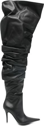 Amina Muaddi Anok Thing-high Heeled Boots