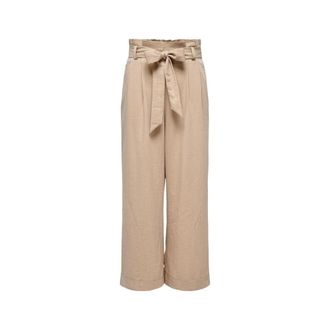Only Only, Dames, Broeken, Beige, Maat: XL Viscose