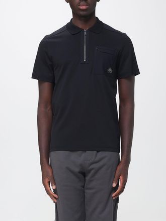 Moose Knuckles Cotton and Nylon Short-Sleeve Polo Shirt with Zip Closure