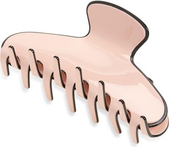 L. Erickson Amelie Claw Clip in Pink/Black at Nordstrom