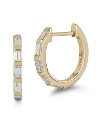 Nephora 14K 0.70 Ct. Tw. Diamond Huggie Earrings