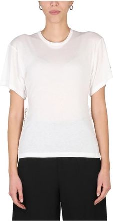 Stella McCartney Falabella Chain Jersey T-shirt - Dames - T-shirts - Beige - XS - Katoen - Tops