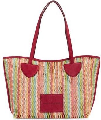 Marc Jacobs Raffia Tote Bag in Rhubarb Multi at Nordstrom Rack