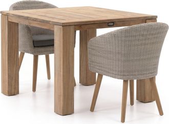 Intenso Furniture Intenso Tropea/ROUGH-X 100cm dining tuinset 3-delig
