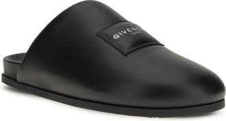 Givenchy Mens Leather Mules Black Calf Sandal