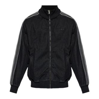 adidas Adicolor Denim Firebird Track Top - Heren - Trainingsjackets - Zwart - L - Denim - Fitness