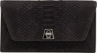 Akris Anouk Snakeskin Suede Envelope Clutch Bag