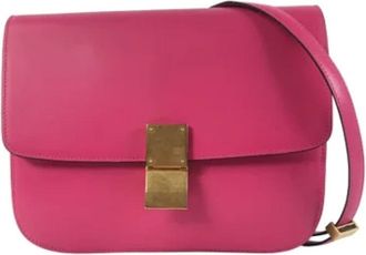 Celine Pre-owned Leather celine-bags - Dames - Vintage Schoudertas - Roze - ONE Size - Leer - Vintage