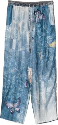 Pierre-Louis Mascia Womens Trousers Clear Blue