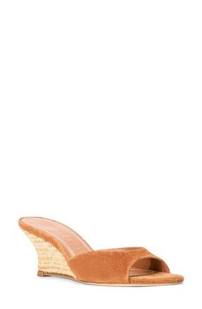 Staud Brigitte Wedge Slide Sandal in Tabac/Natural at Nordstrom, Size 11.5Us