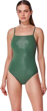 Gottex Pretty Women Back Bow One Piece in Green at Nordstrom, Size 16