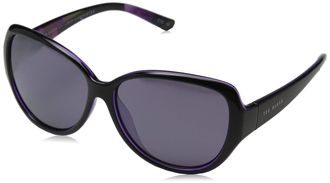 Ted Baker London Womens Shay Sunglasses, Black/Purple, 7 1 4 UK