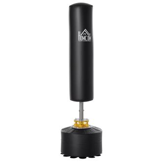 OEM Saco De Boxeo De Pie Para Adultos 170cm Altura Ajustable En 3 Niveles Punching Ball Con Base Negro