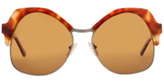 Andy Wolf One Heart B Womens Sunglasses Tortoiseshell Size 58