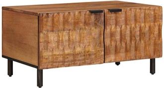 vidaXL Mesa De Caf&eacute; Marr&oacute;n 80 X 50 X 40 Cm Madera De Mango Maciza Vidaxl