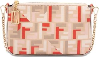 Fendi Mujer, Bolsos, Beige, Talla: ONE Size