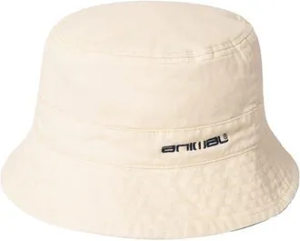 Animal Indie Logo Natural Bucket Hat in Cream at Nordstrom