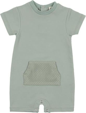 Maniere Mesh Sport Romper in Sage at Nordstrom, Size 18M