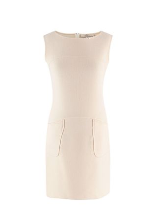 Valentino Garavani Valentino Boutique Buttermilk Sleeveless Wool Dress Size XS