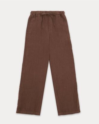 Fortela Jaleh Linen with Drawstring Pants in Brown at Nordstrom, Size 38 Eu