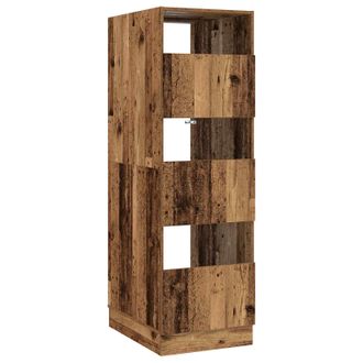 vidaXL Armario De Lavander&iacute;a Con Puerta Madera Vieja 50 X 68 X 162 Cm Vidaxl