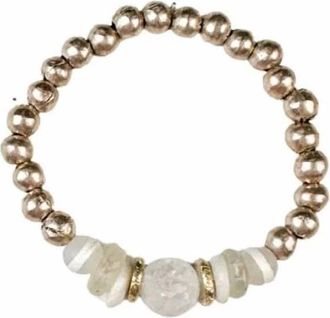 Twine & Twig Womens Marrakech Metal Bracelet In Blanc