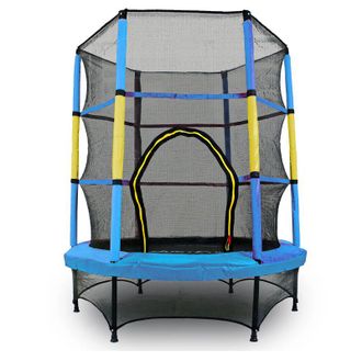 OEM Trampol&iacute;n Azul-amarillo Para Casa Y Jard&iacute;n 140 Jf