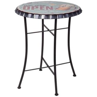 Wanderlust Deco Wanderlust Deco - Mesa De Metal Azul 60x75 Cm