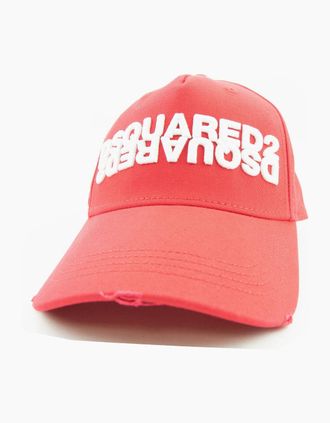 Dsquared2 Mens Dsquared2 Mirror Logo Cap Red/white - Multi/Red - Size: OS