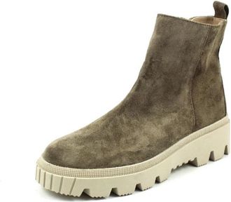 Gabor Enkellaars met sleehak - Dames - Schoenen - Grijs - Maat: 40 EU Leer