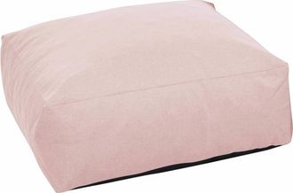 Oviala Puf de jard&iacute;n rosa empolvado para sof&aacute; modular