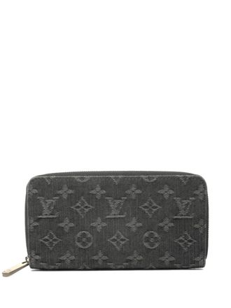 Louis Vuitton 2008 Monogram Denim Zippy wallet - Grey
