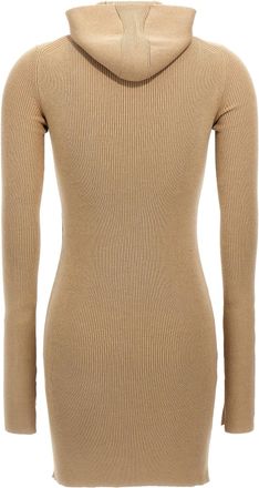 Fendi Womens Beige Wool Short Dress