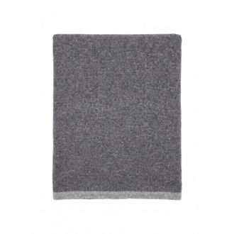 Fedeli Open Kasjmier Sjaal - Heren - Accessoires - Grijs - Maat: ONE Size Kasjmier