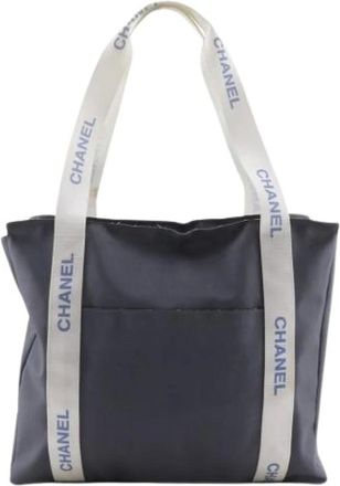 Chanel Pre-owned Tote Bags, female, Gray, Size: ONE SIZE Pre-owned Sport Tote bag