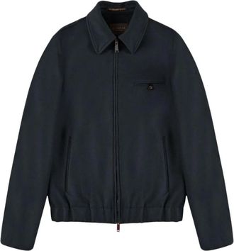 Slowear Bomber Primo - Heren - Zomerjassen - Blauw - L - Wol - Jassen