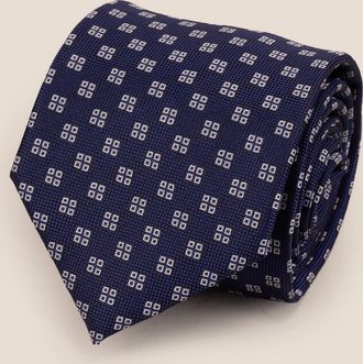 Oswin Hyde Mens Geometric Squares Navy