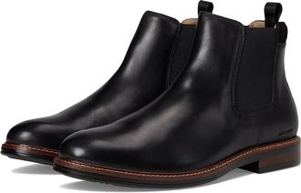 Johnston & Murphy XC+ Durham Chelsea Boots Mens Boots Black Waterproof Full Grain : 11.5 M (D), Leather/Suede