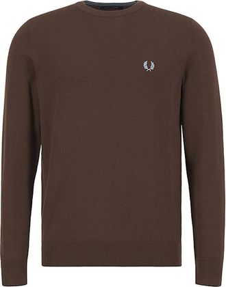 Fred Perry Maglione Girocollo - Heren - Ronde hals truien - Bruin - S - Truien & Vesten