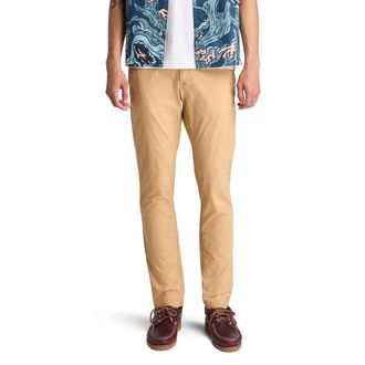 Timberland Chinohose TIMBERLAND, Herren, Gr. 28, L&auml;nge 32, beige (natur), Stoff, Obermaterial: 98% Baumwolle, 2% Elasthan, unifarben, Hosen Chinohose