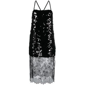 Sonia Rykiel Abito sottoveste con paillettes - - Dresses - Donna - Nero - S