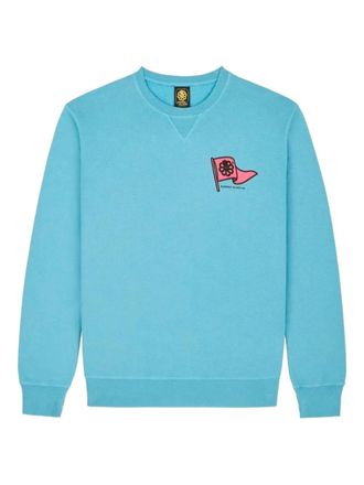 Jonsen Island Gustavo logo-print sweatshirt - men - Organic Cotton - S - Blue