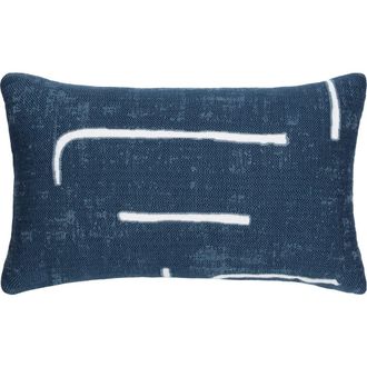 Elaine Smith Instinct Indoor & Outdoor Woven Accent Pillow in Denim at Nordstrom, Size 12X20