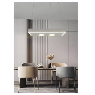 Trade Shop Trade Shop Traesio - Trade Shop - Lampadario Led Moderno Minimal Lampada Sospensione 40w Luce Calda Naturale Lp-08b