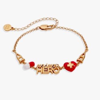 Alex and Ani Unsung Hero Healthcare Linear Bracelet in Gold at Nordstrom