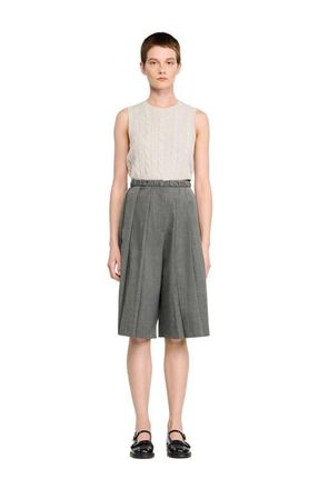 Sandro Pleated long shorts in Grey at Nordstrom, Size 36 Eu