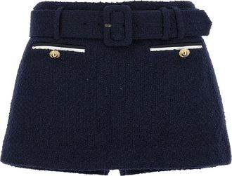 Self Portrait Dames, Korte broeken, Blauw, Maat: 2XS