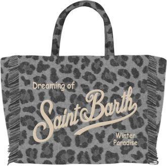 MC2 Saint Barth Colette Felt Handbag - Dames - Shoppers - Zwart - ONE Size - Wol - Tassen