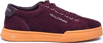 Baldinini Burgundy suede sneaker - Dames - Sneakers - Rood - 37 EU - Leer - Schoenen