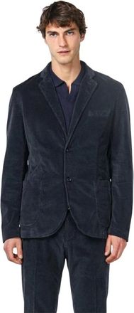 Mason's Tiziano Blazer - Heren - Blazers - Blauw - L - Katoen - Jassen